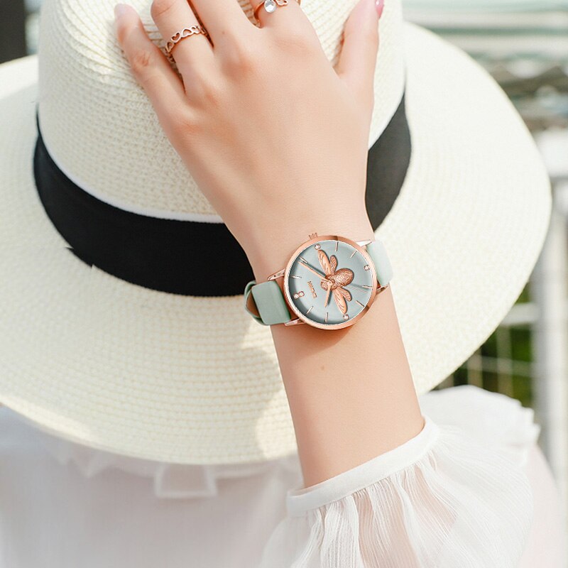 Genuine Leather Watch With Copper Face Genuine Leather Watch With Copper Face