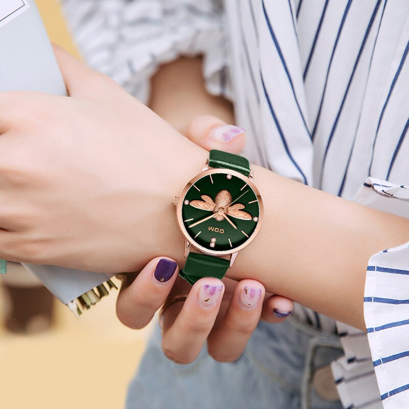 Genuine Leather Watch With Copper Face Genuine Leather Watch With Copper Face