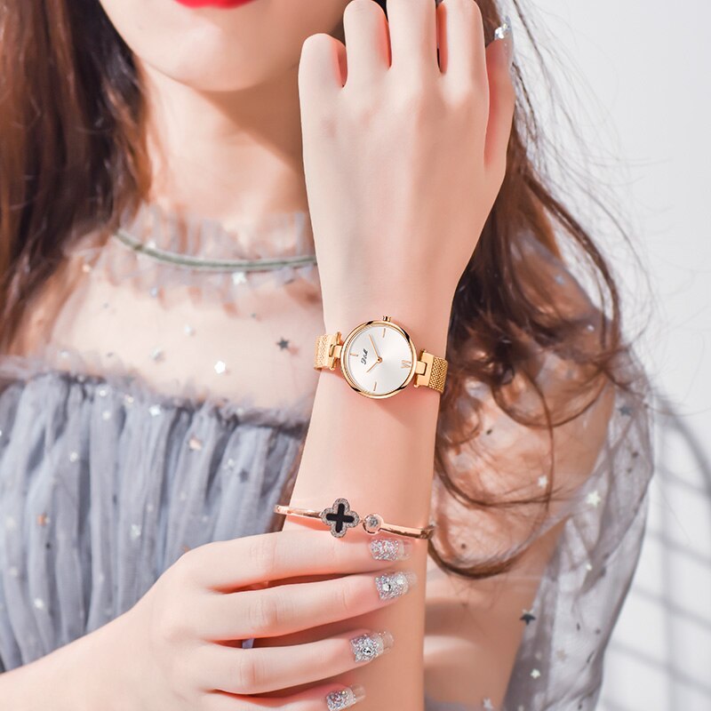 Premium Watch With Bracelet Strap and Double-Folding Clasp Premium Watch With Bracelet Strap and Double-Folding Clasp