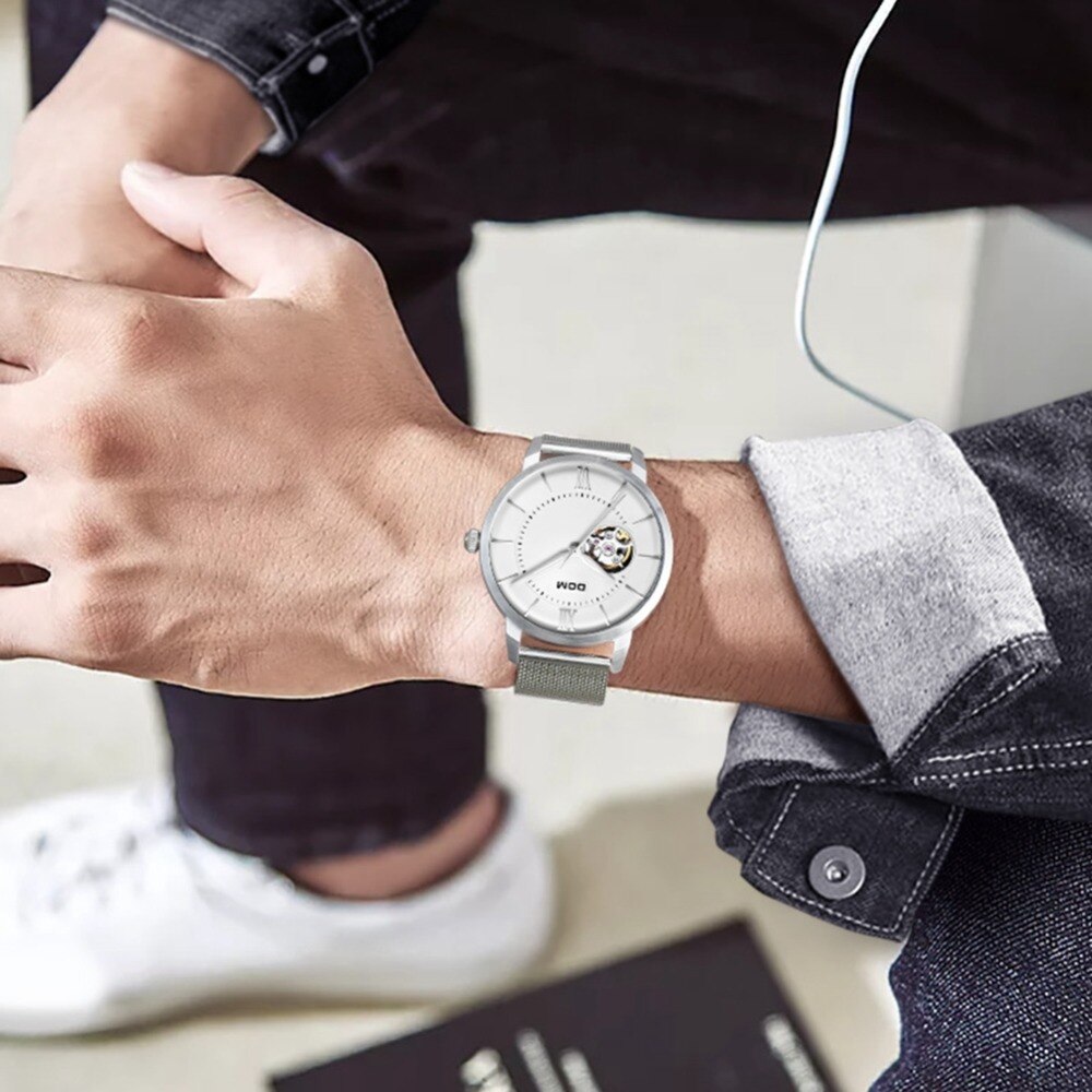 Mechanical Watch With Luminous Hands Mechanical Watch With Luminous Hands