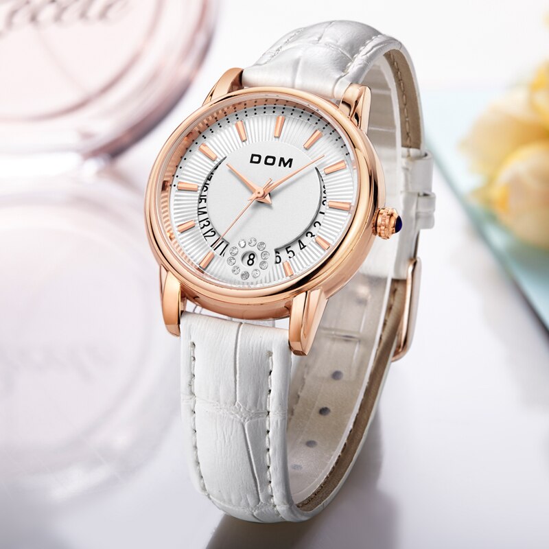 Water Resistant Watch With Real Leather Strap and Pin-Buckle Water Resistant Watch With Real Leather Strap and Pin-Buckle