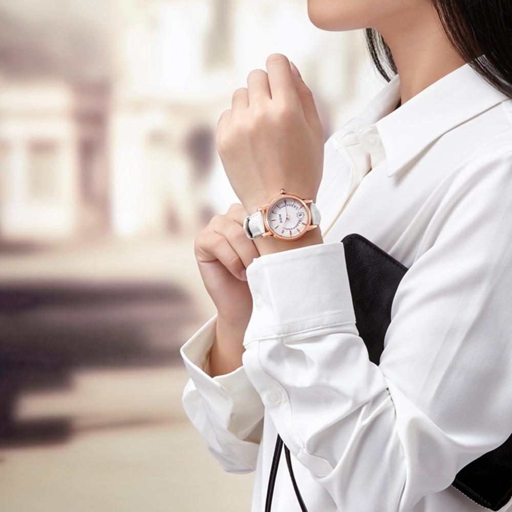 Water Resistant Watch With Real Leather Strap and Pin-Buckle Water Resistant Watch With Real Leather Strap and Pin-Buckle